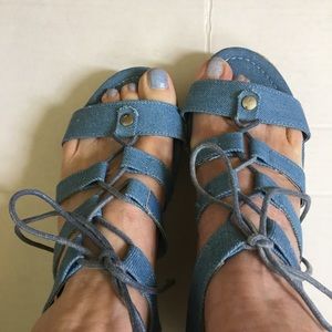 Nautica Denim Wedges